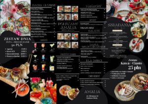 Menu restauracja Amalia 2025