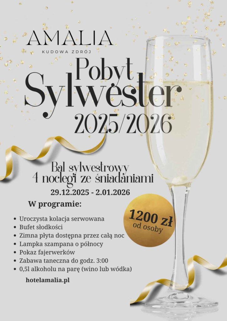 Sylwester 2025/2026 – Amalia Hotel i Restauracja